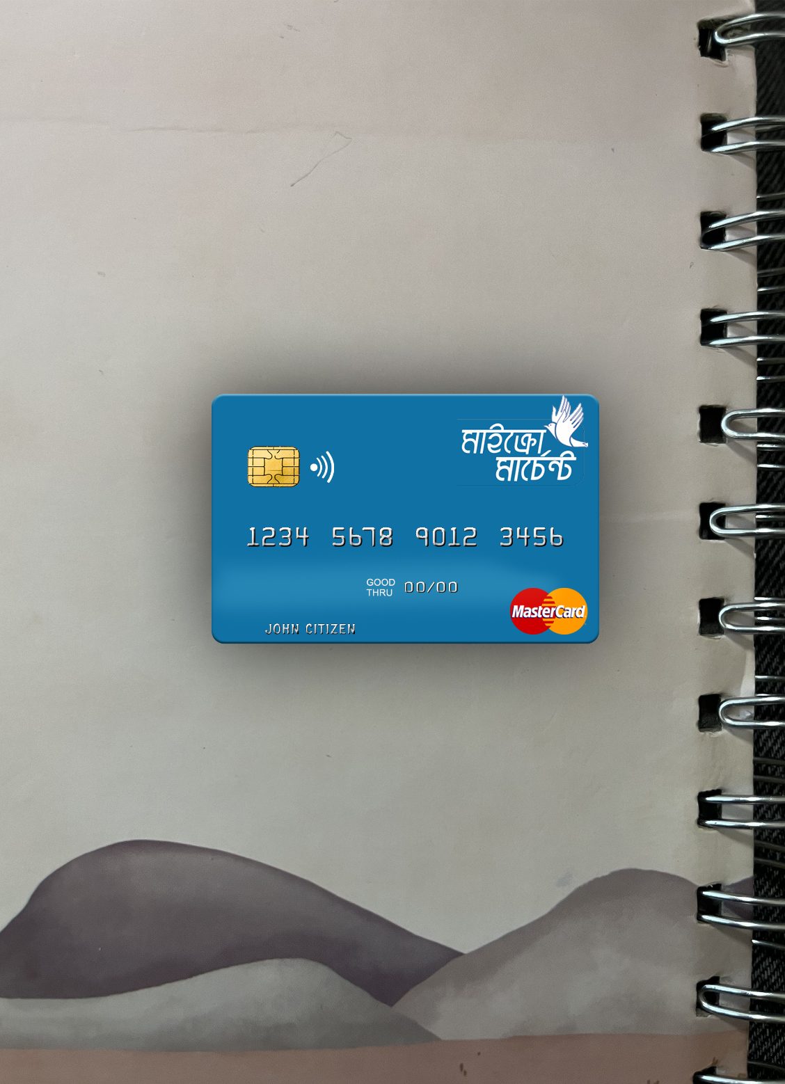 Download Vanuatu Asia Merchant Bank Limited mastercard photolook front Photoshop template